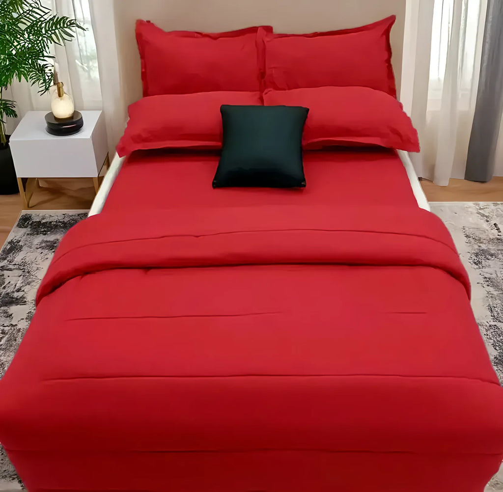 Turkish Premium Plain Cotton Detachable Duvet Sets