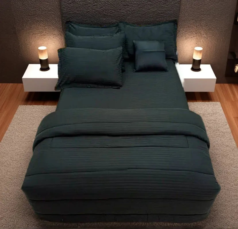 Turkish Premium Plain Cotton Detachable Duvet Sets