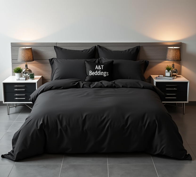 Turkish Premium Plain Cotton Non-Detachable Duvet Sets